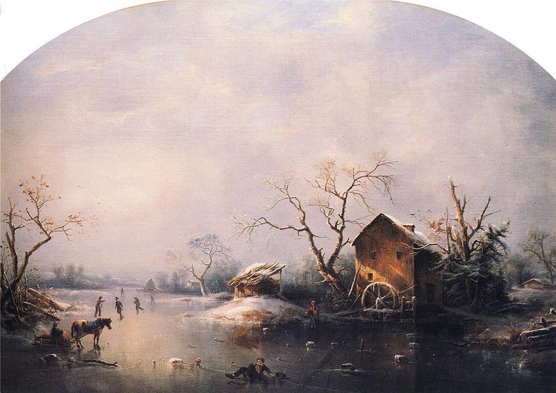 Regis-Francois Gignoux Winter Scene